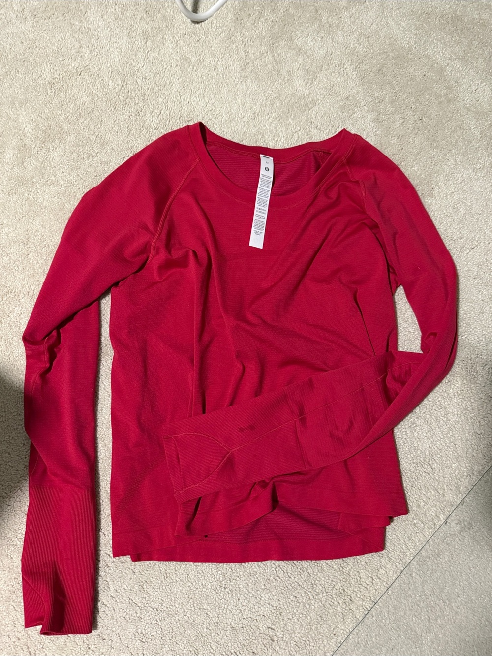 Lululemon - long sleeve swiftly BRAND NEW! Tag just fell off. Dark pink sz 12
